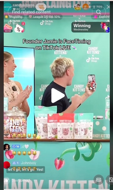 Candy Kittens TikTok Shop livestream