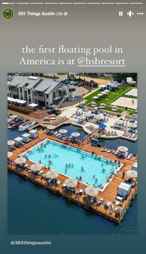 Facebook stories example