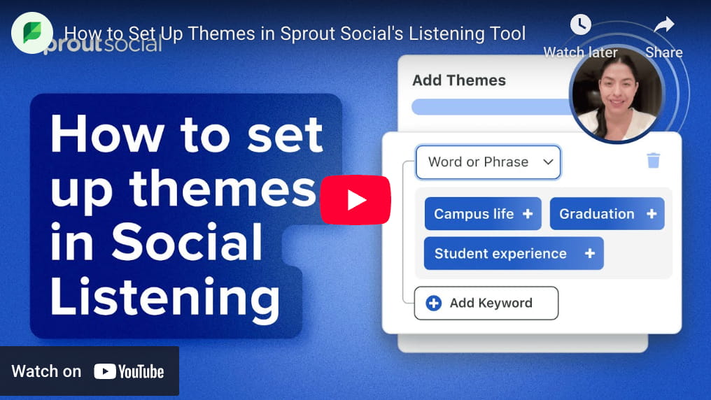 How to set up social listening in Sprout social